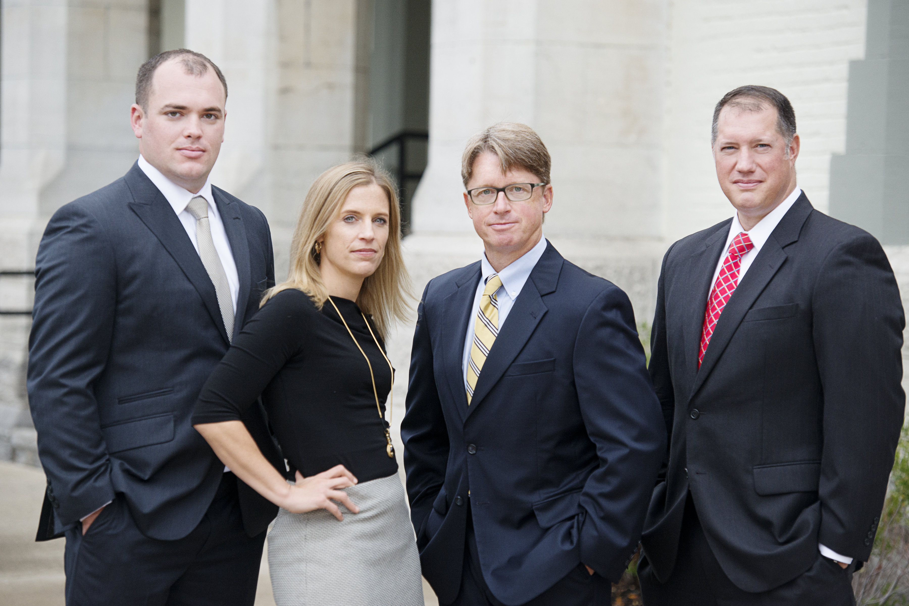 Ziff Law attorneys, from left, Mike Brown, Christina Sonsire, Jim Reed, and ZiffLaw Attorney.