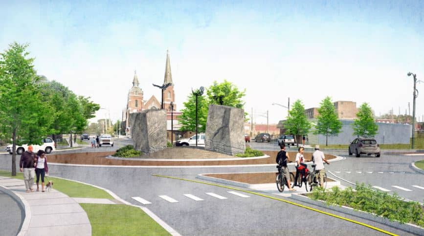New artist pic of roundabout - New Roundabout Opens In Elmira, And City Should Educate Drivers About Safe Navigation